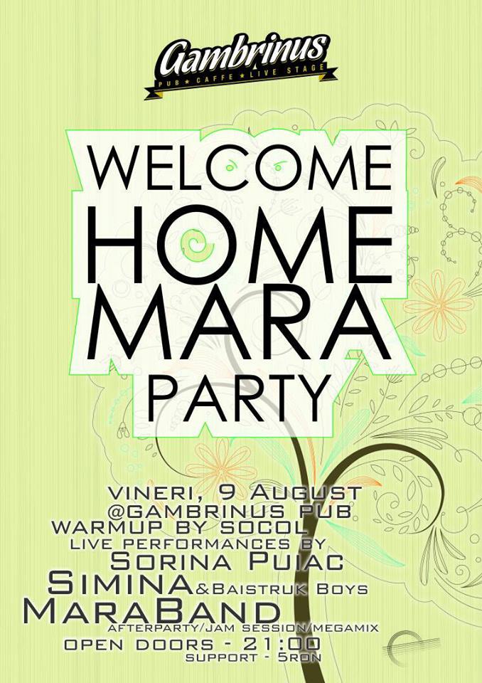 Welcome Home Mara Party @ Gambrinus Pub