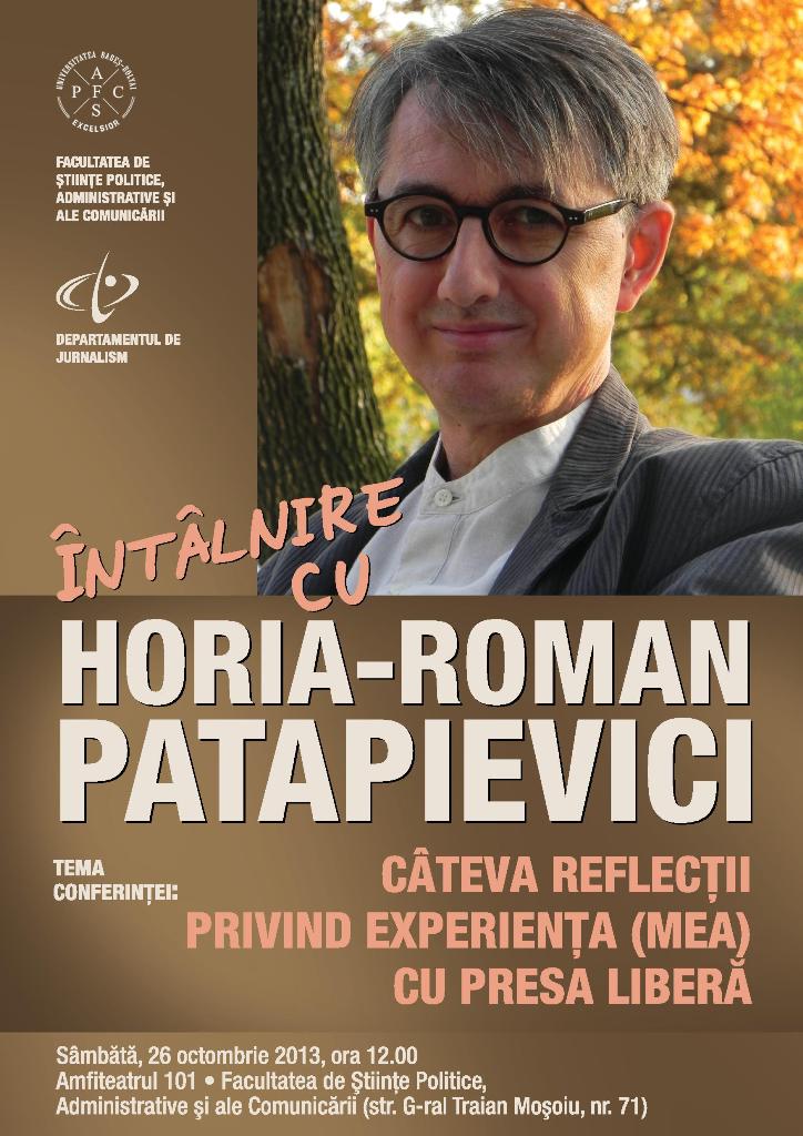 Întâlnire cu Horia-Roman Patapievici