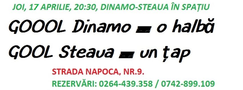Dinamo-Steaua @ Spatiu Cafe – Pub