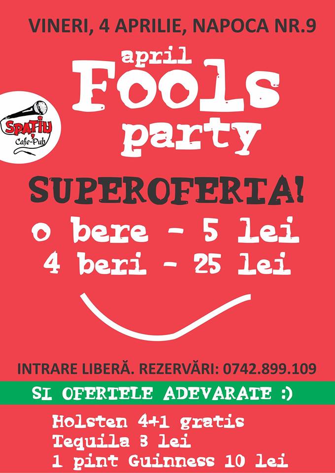 Fools Party @ Spatiu Cafe – Pub