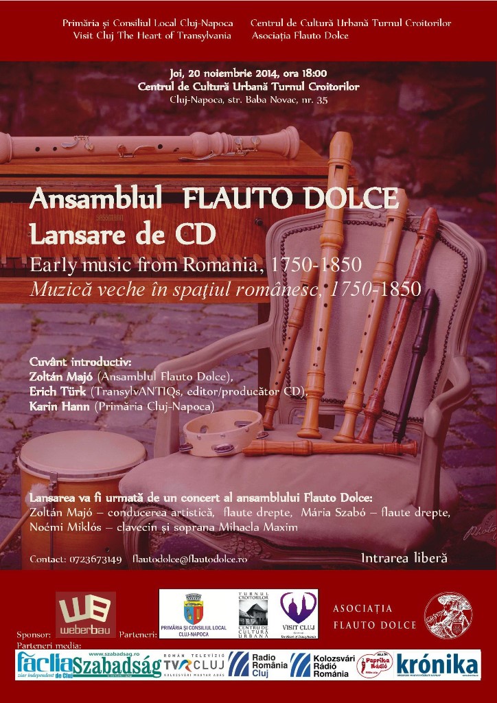 Ansamblul Flauto Dolce – Lansare CD