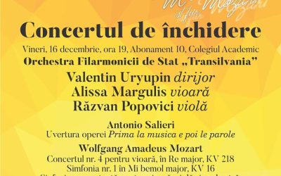 Concertul de închidere a Festivalului Mozart @ Auditorium Maximum