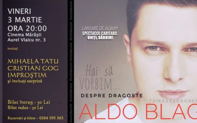 Lansarea albumului “Despre Dragoste” by Aldo Blaga