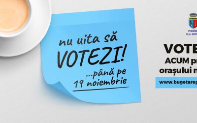 A început votul final pentru ”Bugetare participativă Cluj-Napoca 2017”